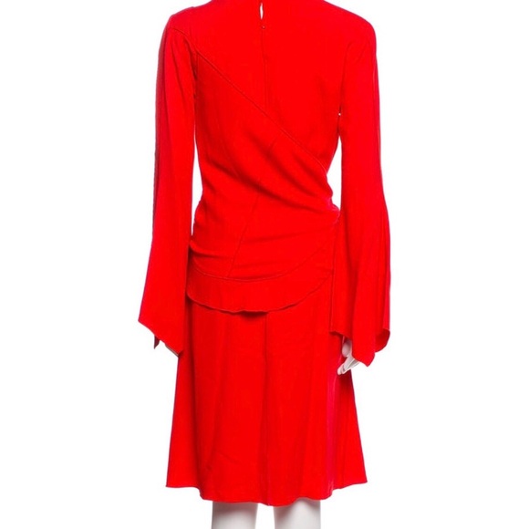 Proenza Schouler Vibrant Red Asymmetrical Dress - Picture 3 of 4